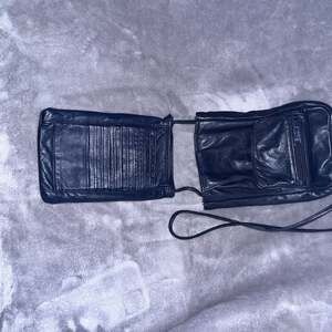 Tignanello Navy Leather Crossbody w/Card Organizer